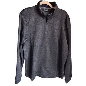 Under Armour Men's Large Gray Storm Sweater Fleece Patterned 1/4 Zip Pullover